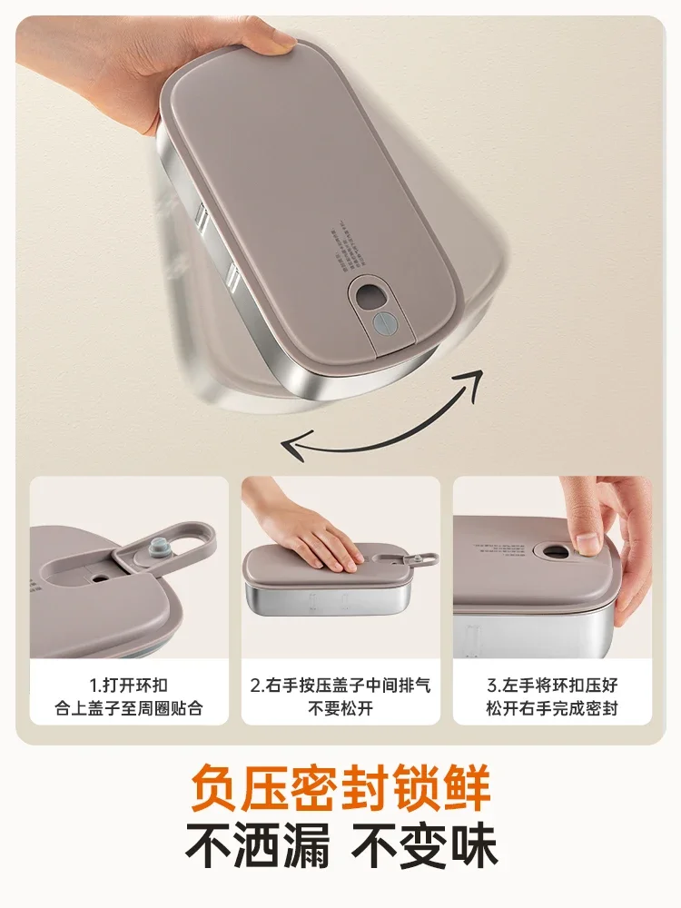 صندوق غداء جديد للتسخين، قابل للتوصيل، طبق أرز ساخن من الفولاذ المقاوم للصدأ، عمال المكاتب لديهم صندوق غداء خفيف