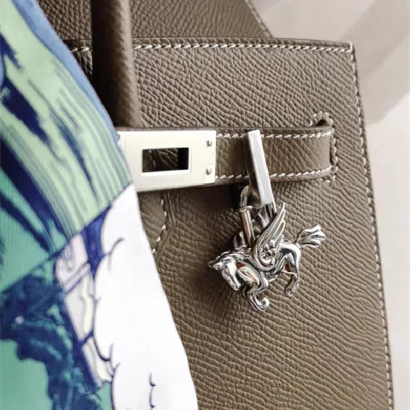 Pegasus Lock Pendant For Hermes Birkin Kelly Bag All-steel Animal Metal Lock Bag Charm High-end Necklace Bag Accessories