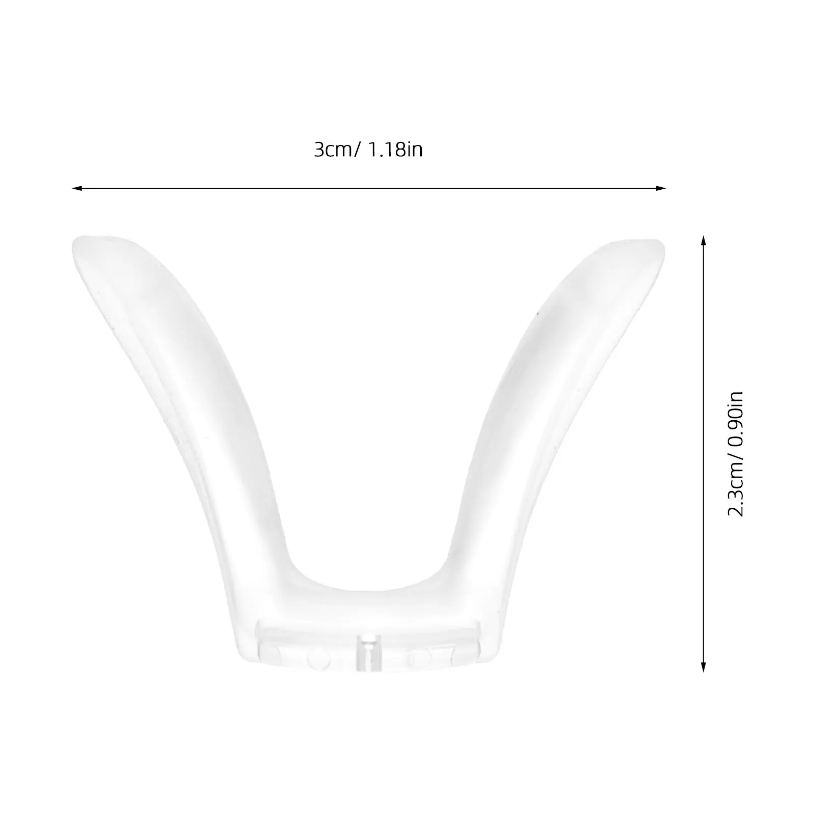 2Pcs Silicone Nose Pads One-Piece Design Comfortable Non-Slip Nose Bridge Cushions for Eyeglasses Sunglasses Replacement