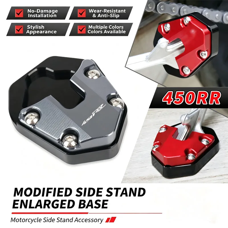 Fit For KOVE 450RR 450 RR 2026 2027 Motorcycle Accessory CNC Kickstand Side Stand Extension Enlarge Pad