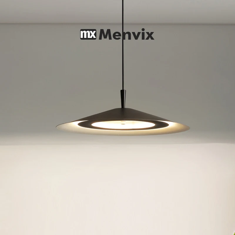 Menvix Nordic Design Led Pendant Lights Black for Table Dining Room Kitchen Hanging Lamp Fixture Home Art Decor Lighting Lusters