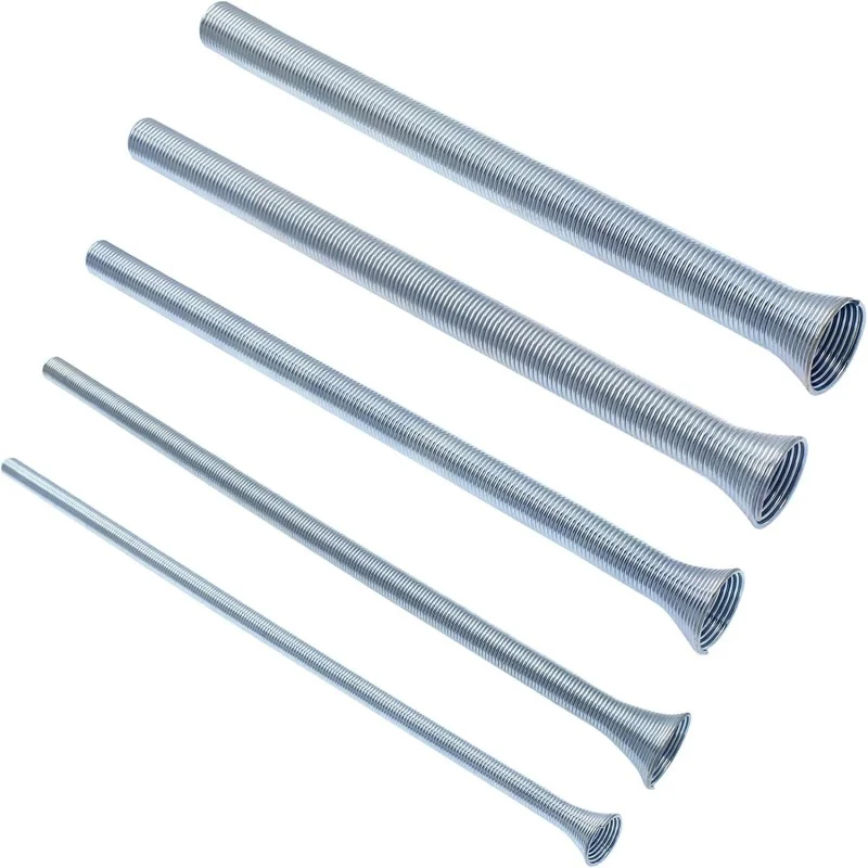 5-teiliges Set Klimaanlagen-Rohrbiegewerkzeug, Aluminiumrohr-Biegewerkzeug, Externes Feder-Kupferrohr-Biegewerkzeug für Außendurchmesser 1/4-Zoll- bis 5/8-Zoll-Rohre
