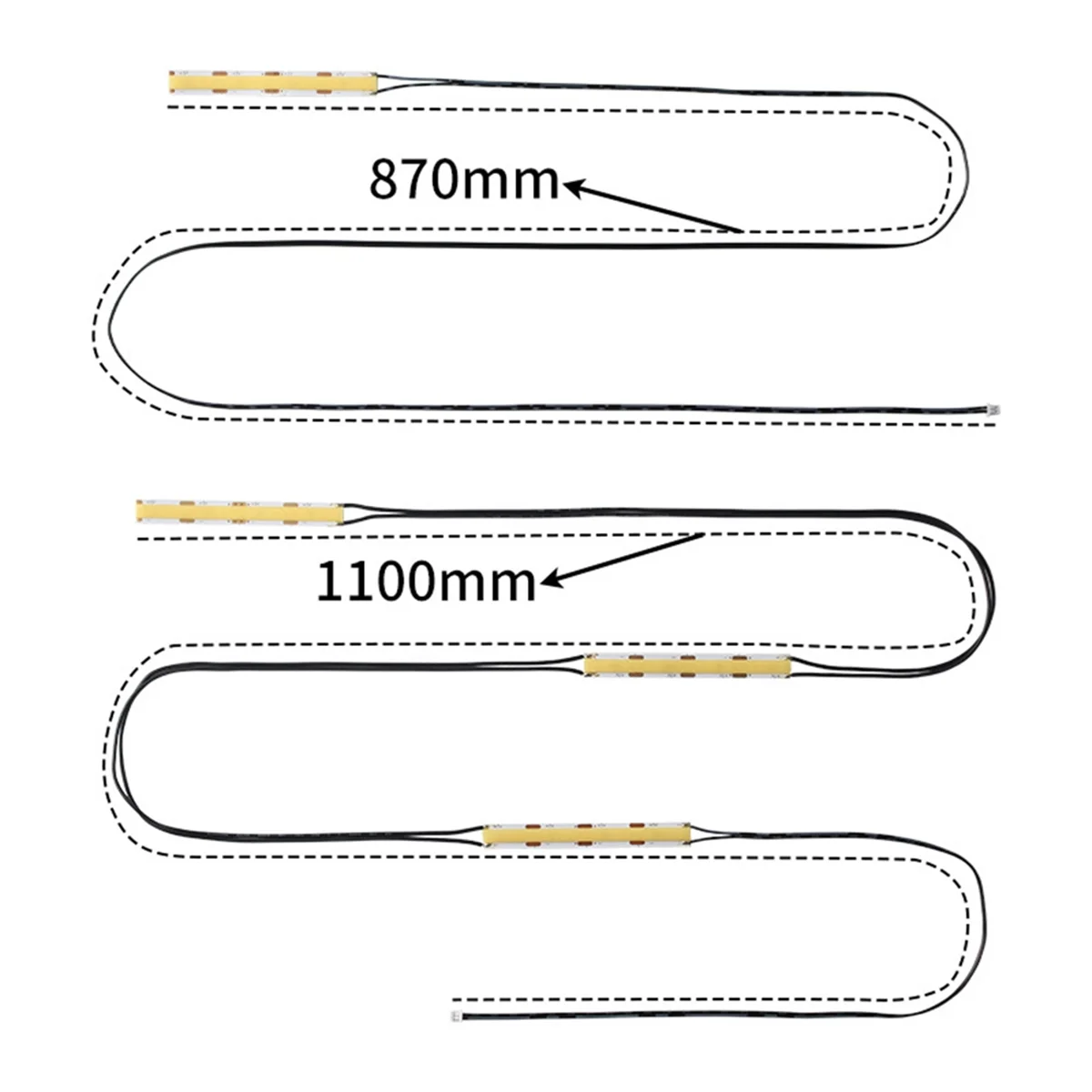 SEMOIC For X1 COB LED Strip Lights Kit Easy-to-Install Lighting Bar for Enhanced Illumination