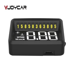 Vjoycar Car Head Up Display HUD Gauge Auto Display with Sunshine Hood Phone No. Plate Windshield Projector RPM PK A100 A900