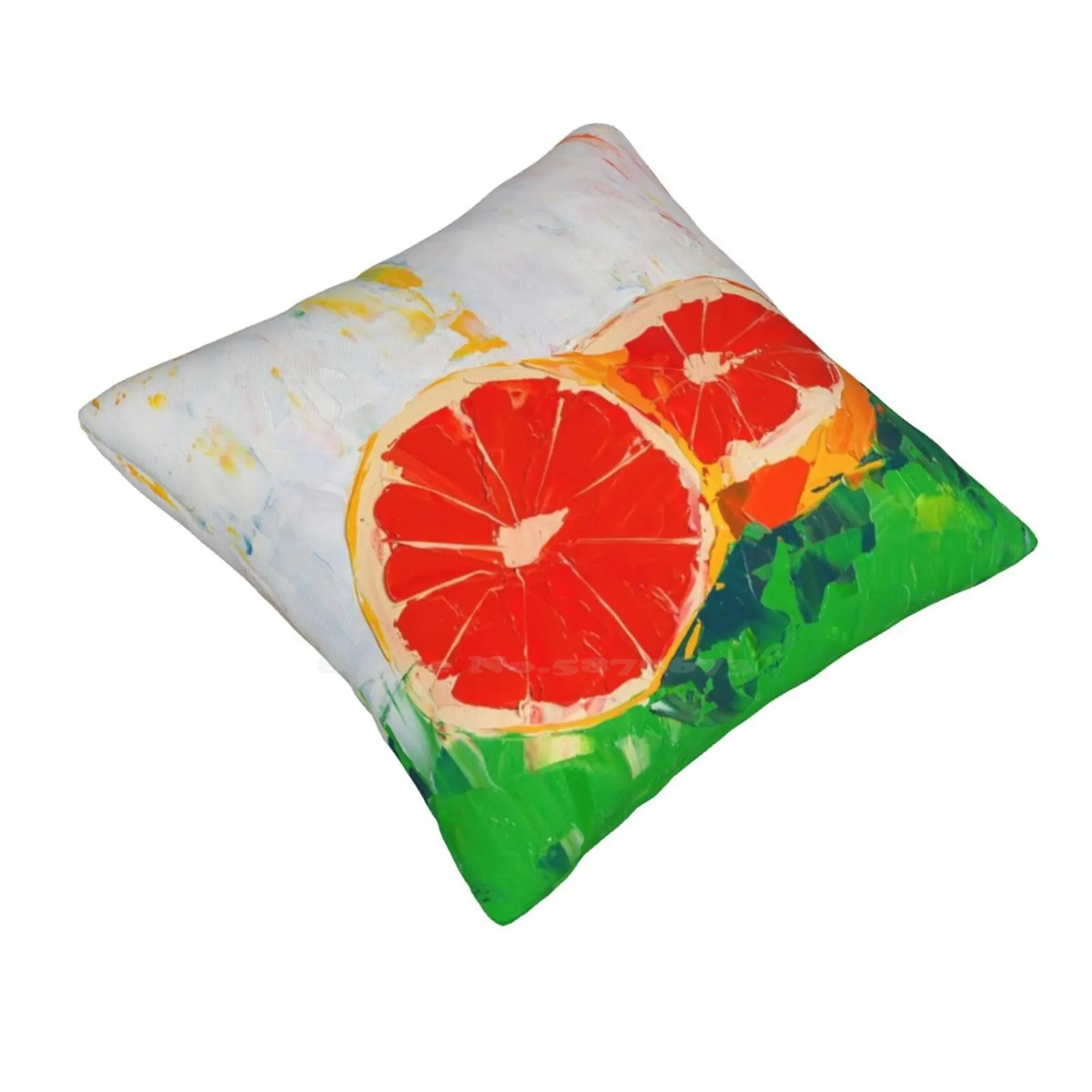 Like Shoving A Grapefruit In Your Face Pillows Case Bedroom Home Decoration Grapefruit Fruit Painting Abstract Impressionist