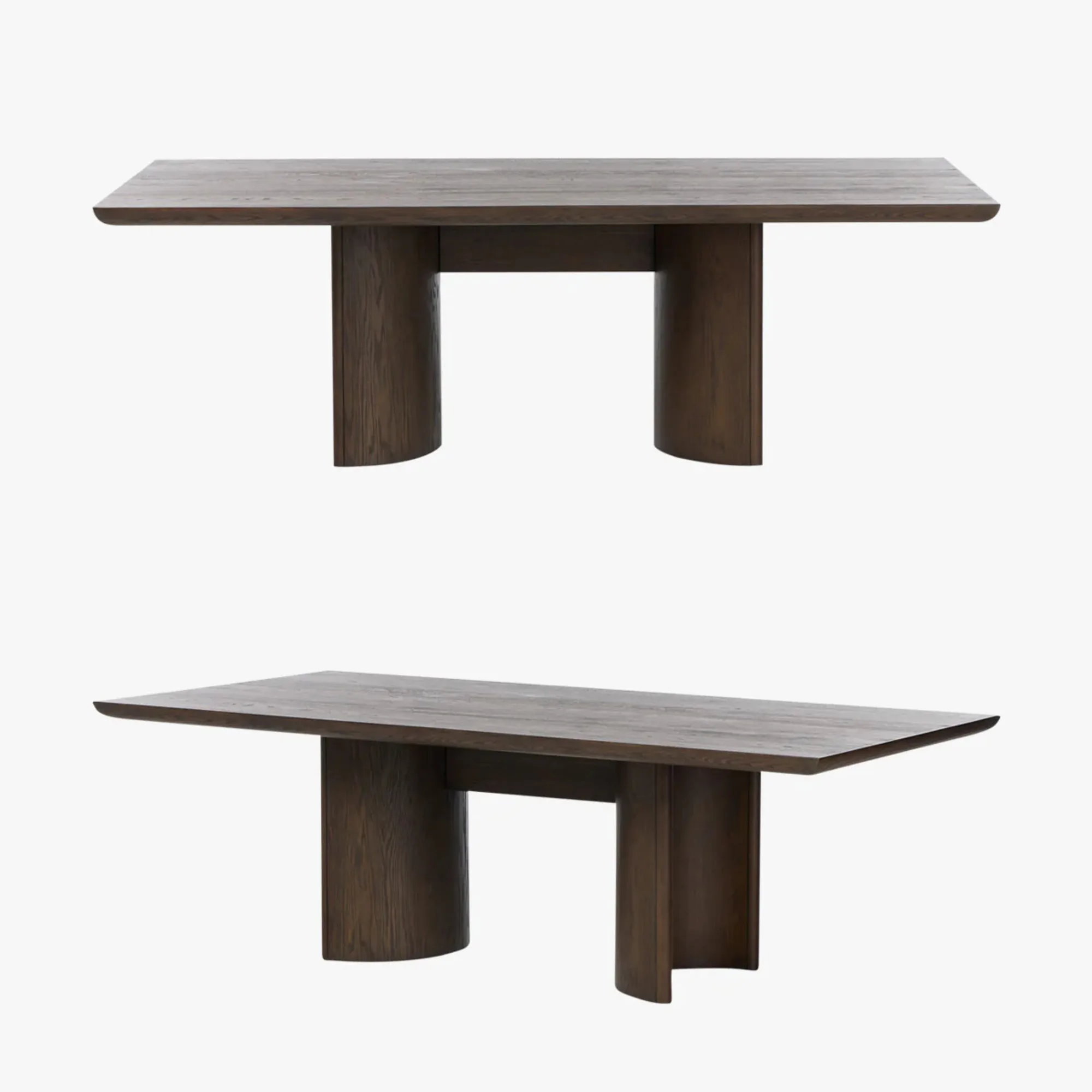 

bnMedieval Style Solid Wood Oak Eco-Friendly Durable Dining Table French Retro Simple Table Chair Combination for Family Dining#