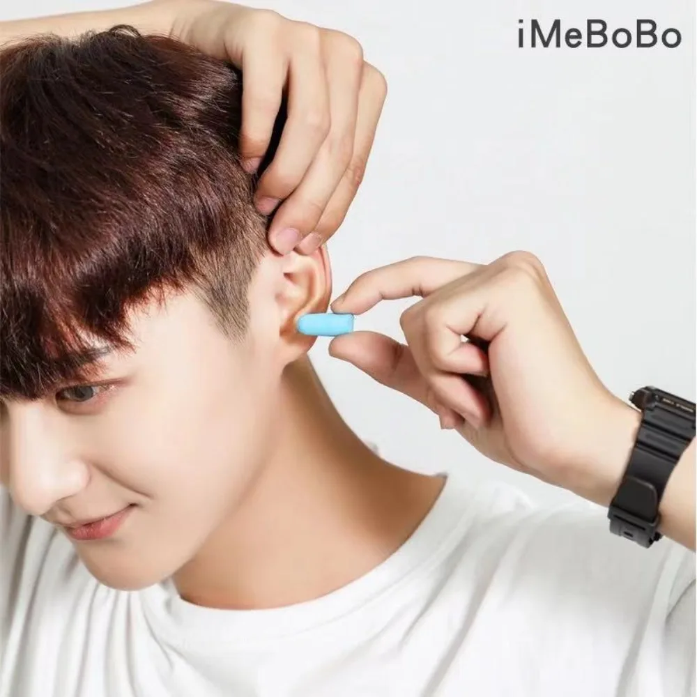 30/60pcs imebobo Soft Foam Sleep Ear Plugs, High Noise Reduction Low Pressure Earplugs for Dorm Snoring Sleep Study