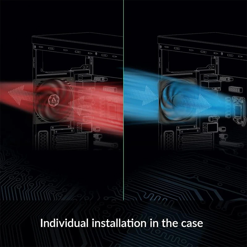 مروحة ARCTIC P14 Slim PWM PST باللون الأسود مقاس 140 مم، مع تقنية مشاركة PWM (PST)، تحسين الضغط، رفيعة جدًا، 150–1800 دورة في الدقيقة