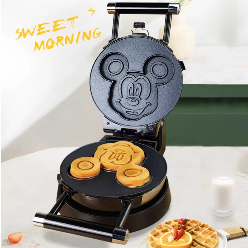 Waffle Maker Cartoon Household Multifunction Baking Pan Double-Sided Heating Muffin Grill Egg Breakfast Machine