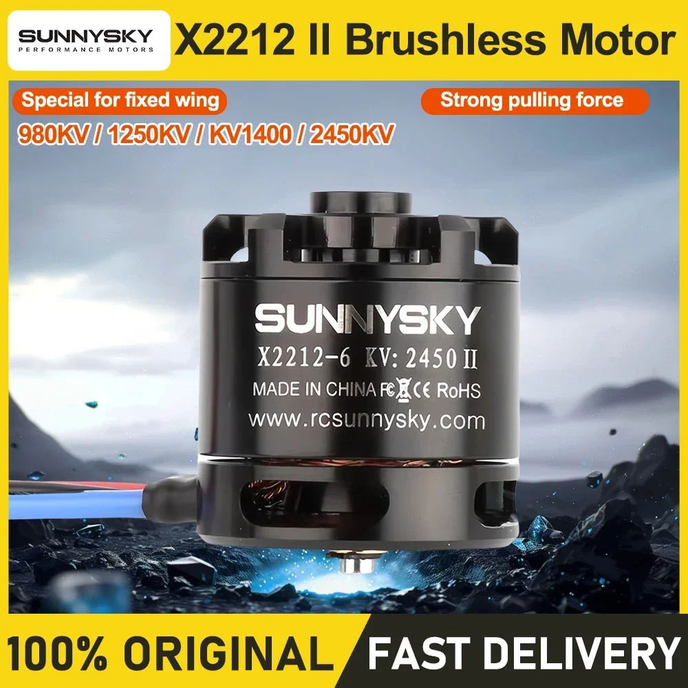 

Sunnysky X2212 II 980KV 1250KV 1400KV 2450KV Outrunner бесщеточный двигатель 2212 для радиоуправляемого квадрокоптера мультикоптера