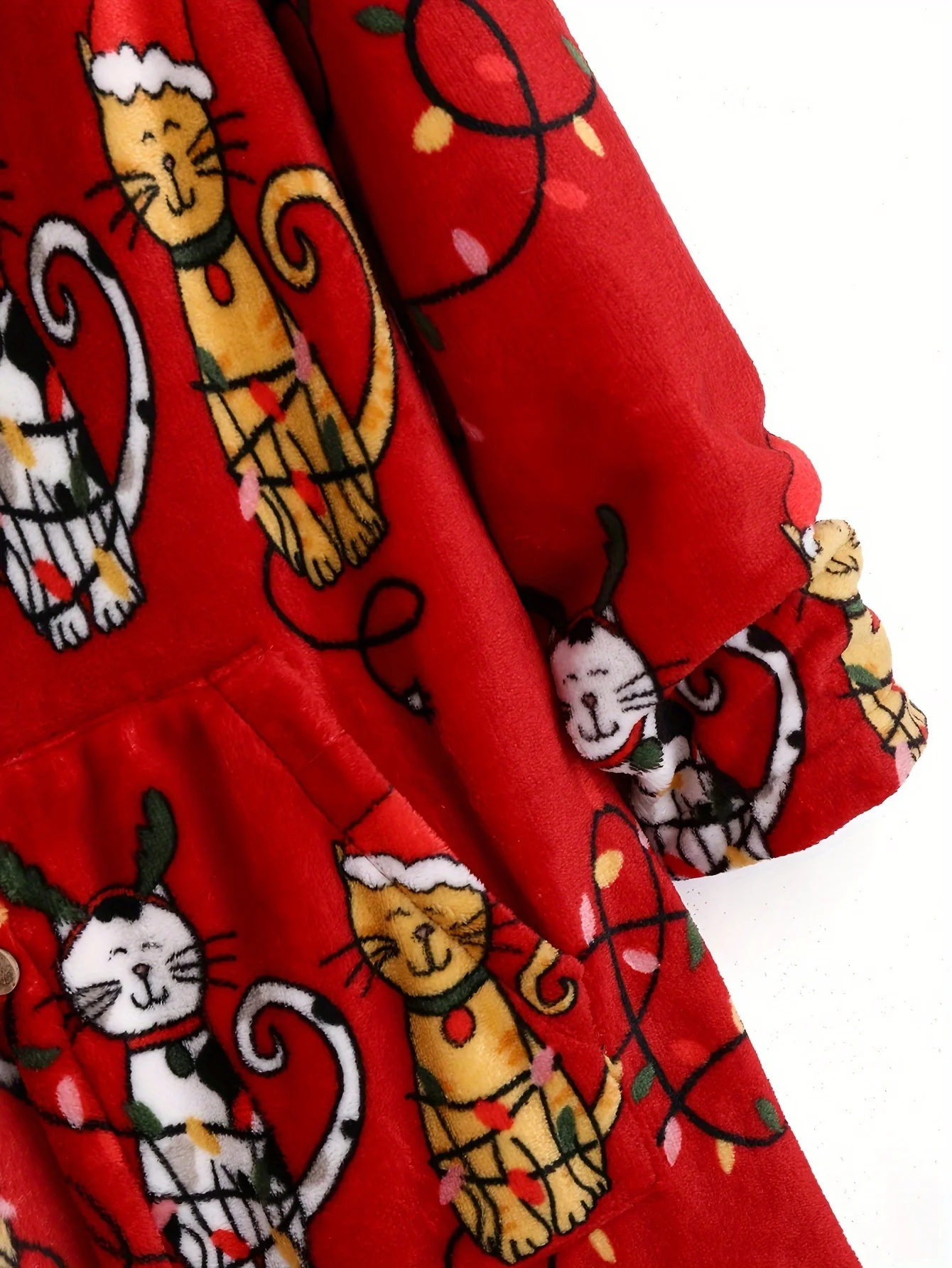 معطف فروي عصري بتصميم كرتوني لعيد الميلاد لعام 2025 مع غطاء محرك السيارة للنساء أزياء أداء الهالوين لخريف وشتاء #3