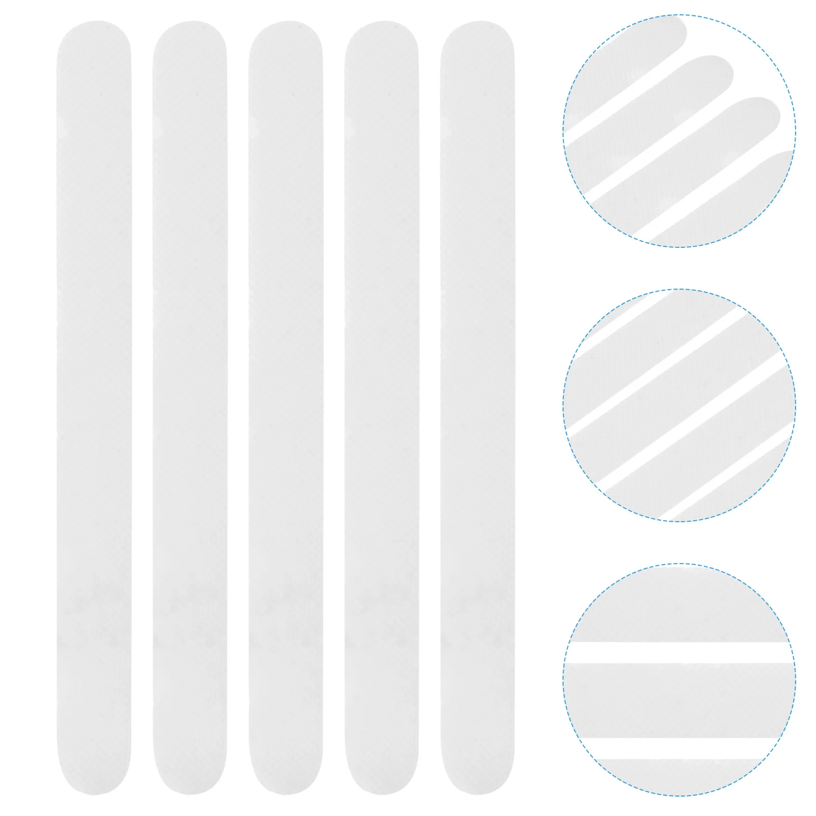 30 Pcs Transparent Stickers Non Slip Bath Mat Adhesive Treads Bathroom Bathtubs