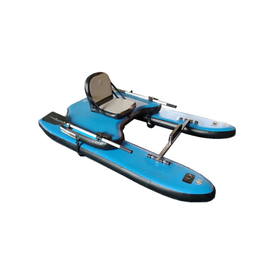 

9-футовый надувной водный велосипед синего цвета, новый дизайн, рыбацкая лодка с сиденьем