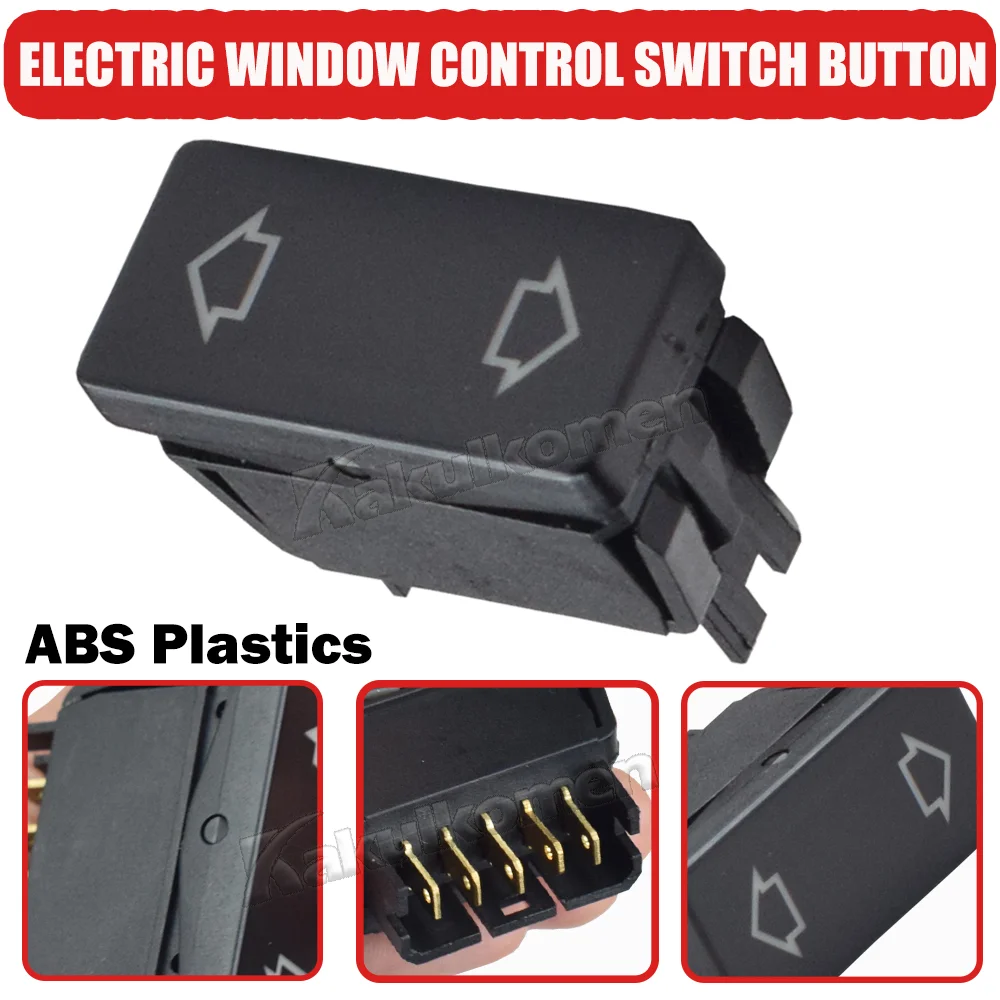 1PC Electric Window Control Switch Button 6551.21 for Peugeot 205 1987-1998, 309 1985-1993 405 1987-1993