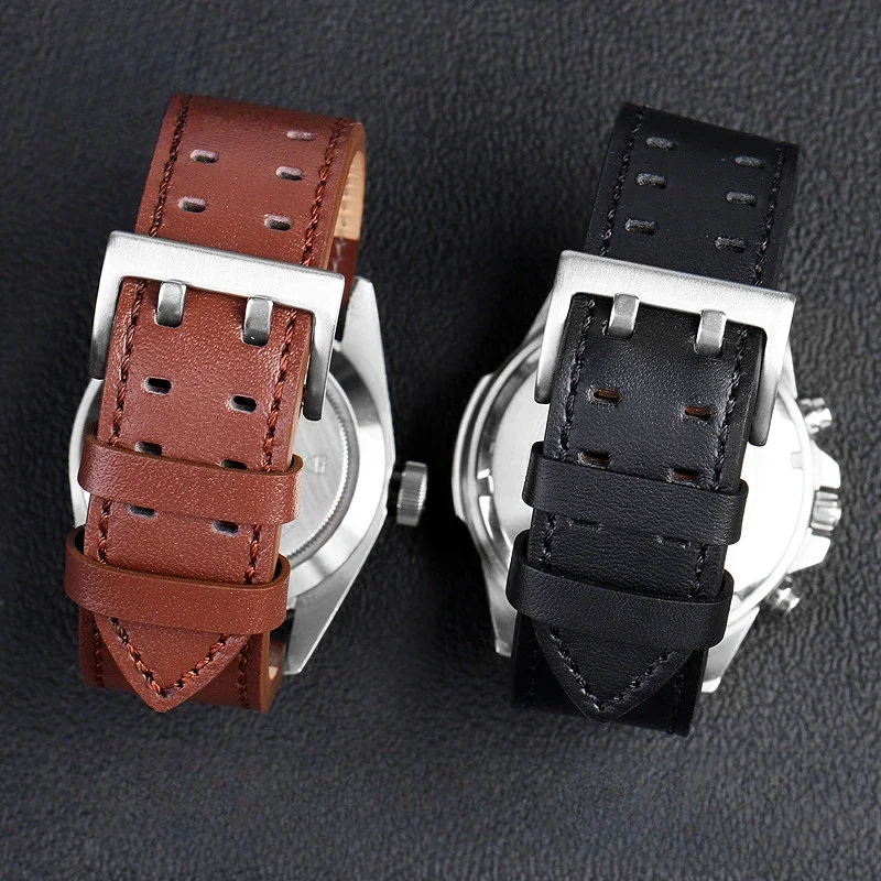 Genuine Leather Replace Watch Strap for Hamilton Jazz Khaki Aviation Field Series Men\'s 20 22mm Cowhide Needle Buckle Watch Band