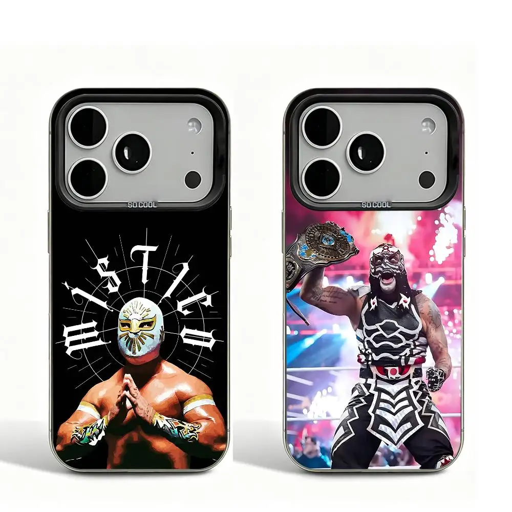 

P-Pentagon Jr Penta Cero Miedo Black Matte Large Camera Hole Case For iPhone 17 16 15 14 13 12 11 Pro Max Bumper Cover