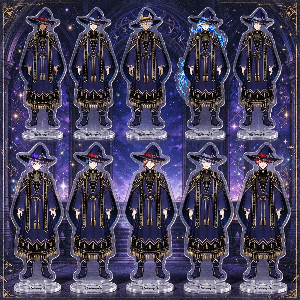 Twisted Wonderland Acrylic Stand Full Body Wizard Robe Riddle Rosehearts Ace Trappola Deuce Spade Silver Game Character Keychain