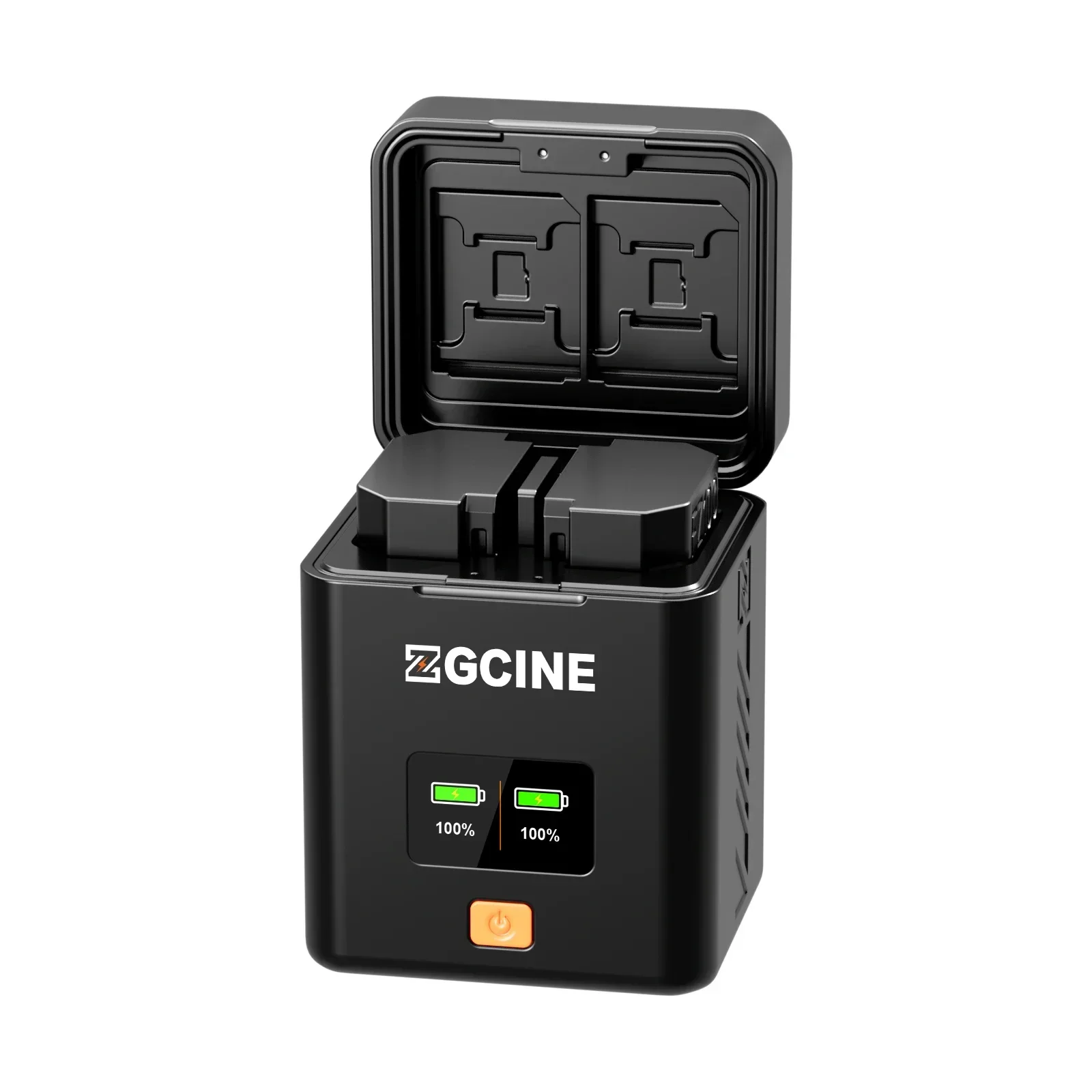 ZGCINE PS-BLK22 Dual Fast CHARGING Case สําหรับ Panasonic LUMIX DMW-BLK22 แบตเตอรี่ชาร์จสมาร์ทแบตเตอรี่ Charger กล่อง SD/TF