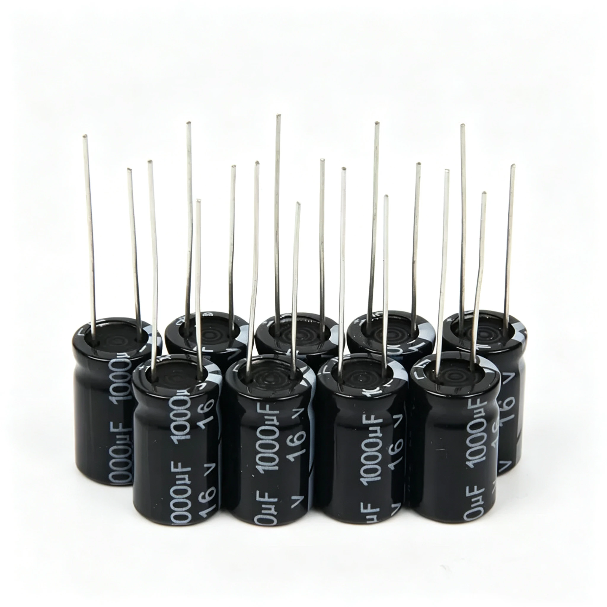 

15pcs 1000uF 16V 10*16mm Electrolytic Capacitor 1000 uF MFD 16 Volt 0.39*x0.63in Aluminum Capacitors