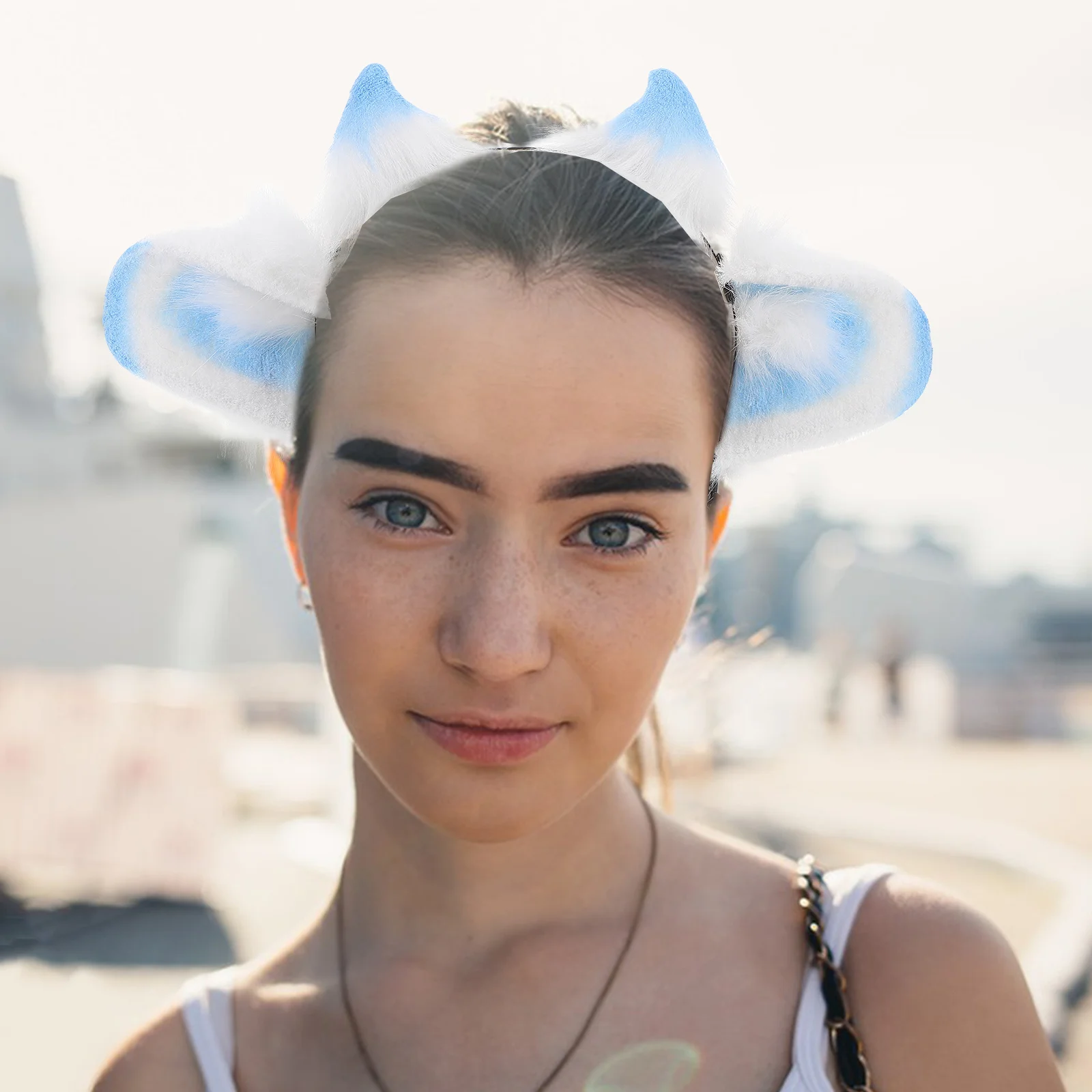 

Cute Lamb Ears Headband Soft Sheep Hair Band Cartoon Animal Hair Hoop Halloween Birthday Party Cosplay Accessory