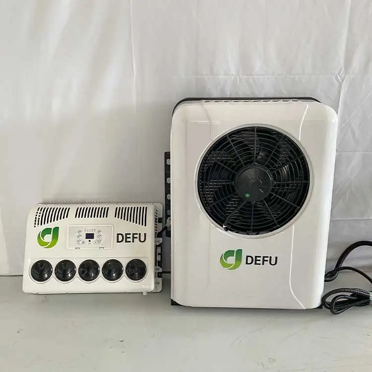 DEFU 24V وقوف السيارات نظام التيار المتردد الآخر 12V شاحنة مكيف الهواء جرار 12 فولت تكييف الهواء #5
