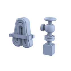 Yao's Studio LYCG233 1/200 1/350 1/700 1/144 Model Upgrade Parts USN Battleship Fire Hose&Valve Miniature Static Model