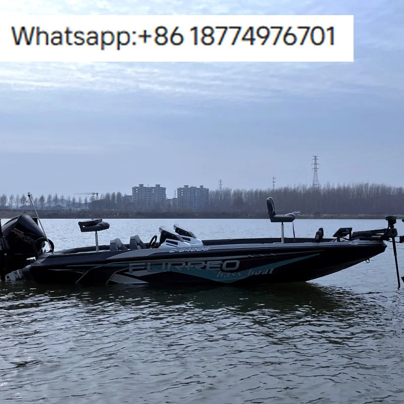 2025 New Arrival FURREO Aluminum Lure Fishing Bass Boat Petrol-Powered 90-110km/h 3-Person Capacity