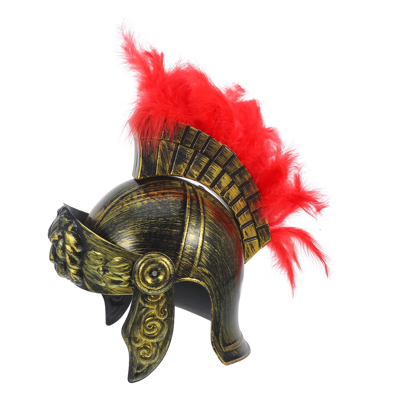 

1pc Vintage Roman Warrior Men Cosplay Costume Hat Samurai Outfit Accessory Ball Party Warrior Hat Prop Soldier Costume