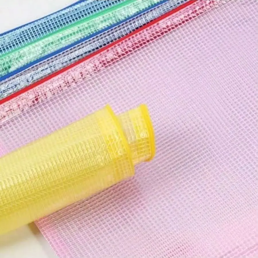 Large A4 Zipper File Bag Waterproof Student Test Paper Bag Company Data Ticket Sorting Bag