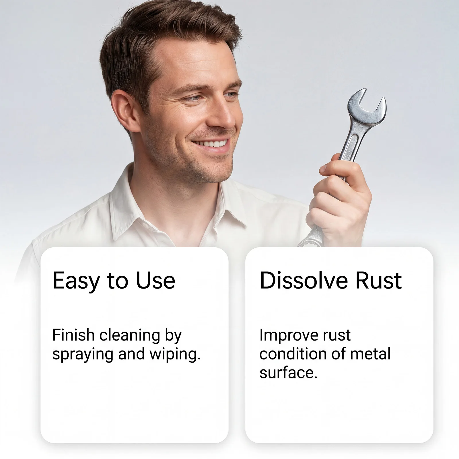 Rust-Remover Spray Metal Polishing Agent Deep Cleaning for Car Wheels Bicycle Chains Outdoor Tools Maintenance Durable