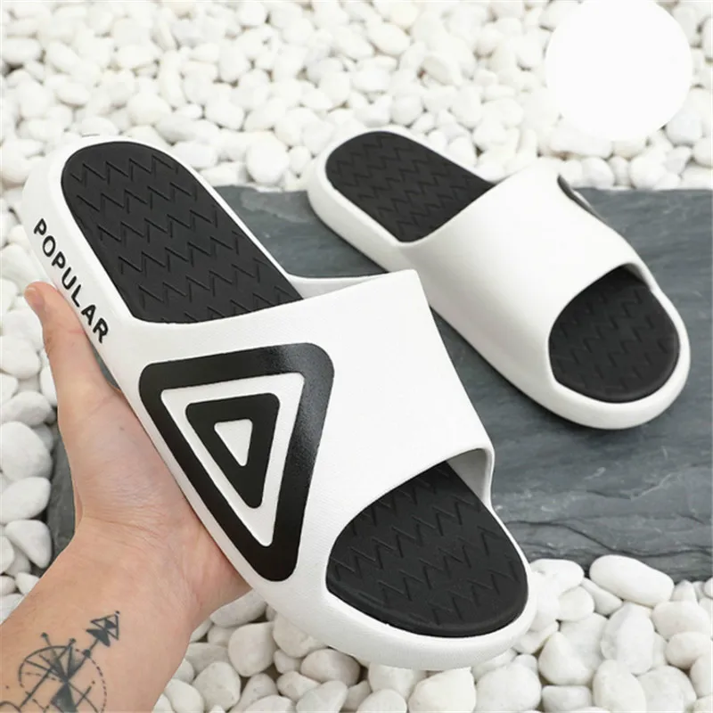 Men Slippers EVA Non-slip Outdoor Beach Flip Flops Summer Casual Shoes Man Women Slides Red Sandal Calzado Mujer