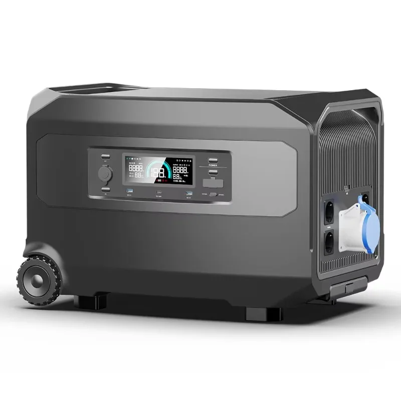 HP6000 6000W AC Output Smart Portable Power Station 4608Wh Off Grid UPS Expandable Battery Solar Generator With APP
