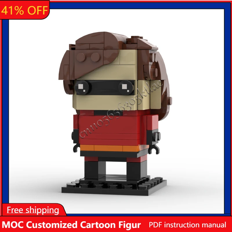 

121Pcs MOC Movie Characters Collect Series Supergirl Brickheadzes Model DIY Creative Puzzle Birthday Cartoon Anim Figur Toy Gift