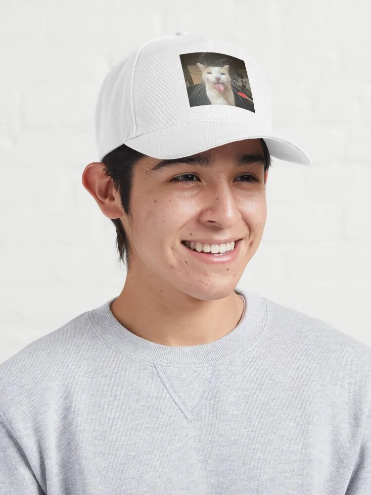 Bleh Cat :P Cap For Men Women Summer Outdoor Sun Baseball Hats image 3