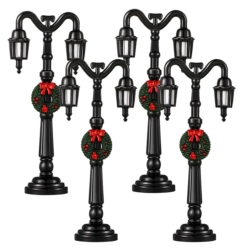 

Christmas Mini Street Light Model Mini Street Lights Decorative Streetlight Small Street Lamp for Christmas Dollhouse A