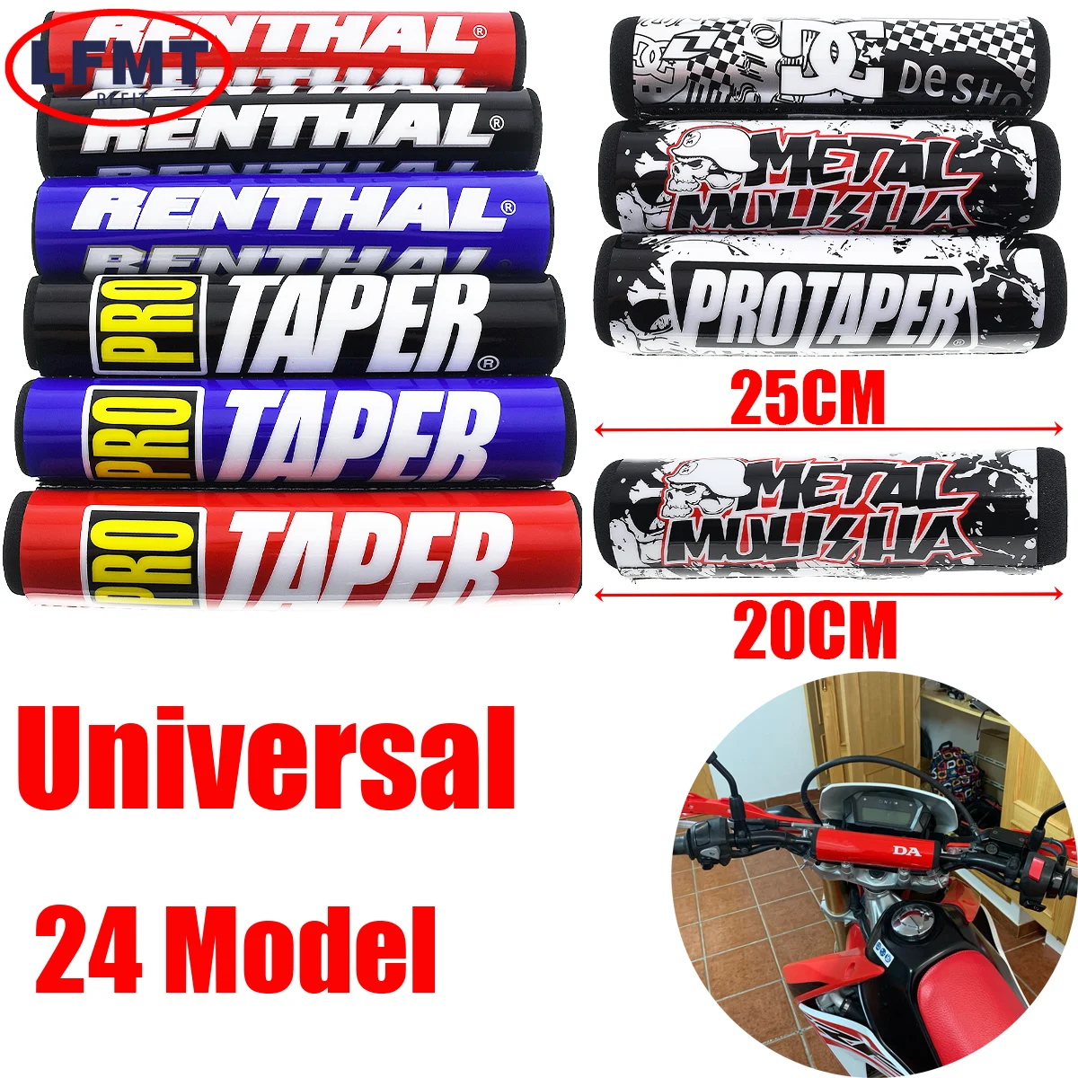 

20CM Handlebar Bar Pad 7/8 Bike Motorcycle Cross Chest Protector Grips For KTM XC XCF SX SXF EXC EXCF XCW HONDA CR CRF Universal