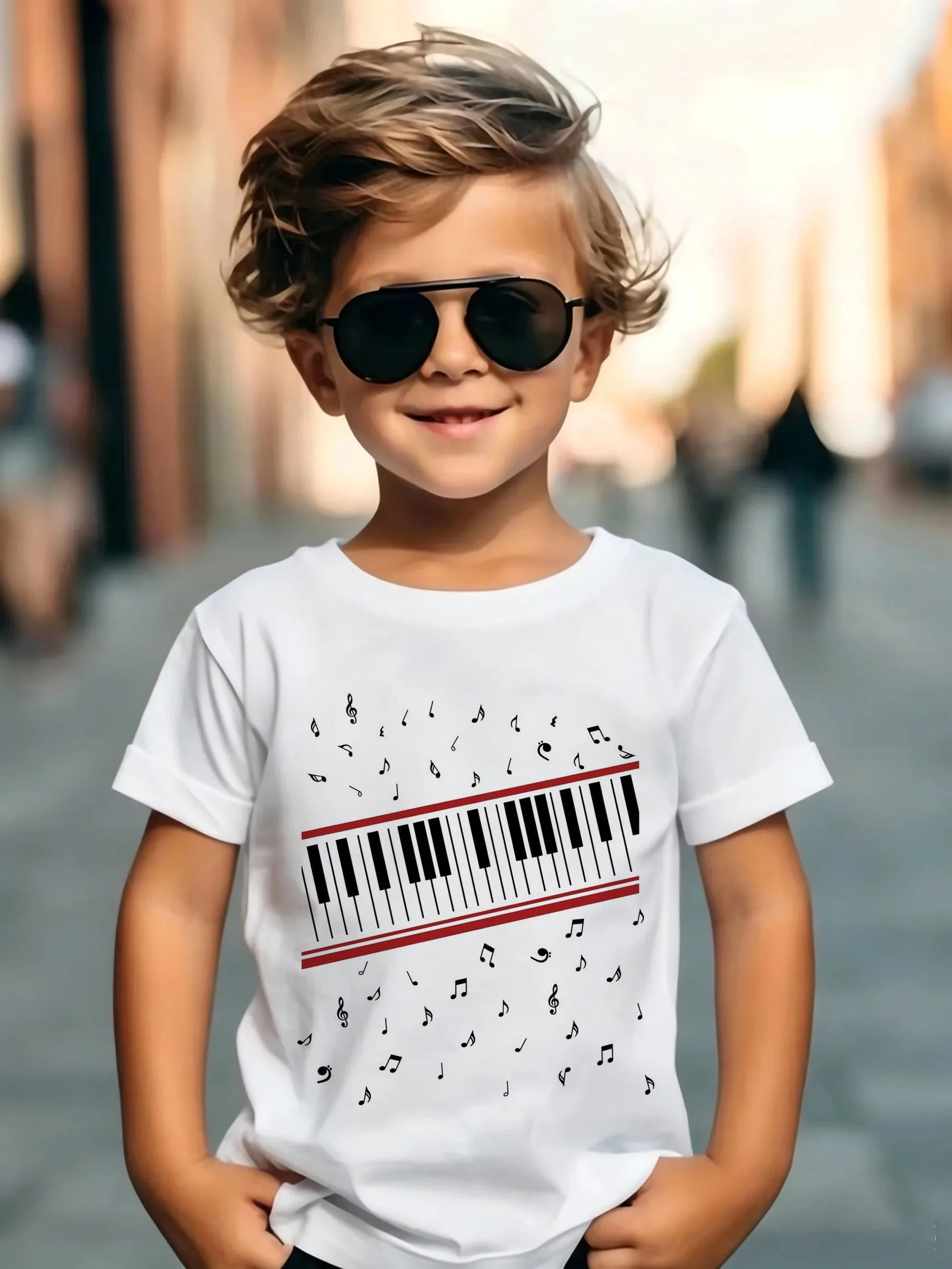 Kids Michael Jackson Rock N Roll T-Shirt Children's Fashion Crew Neck Top Summer Casual Clothes for Baby Boys And Girls