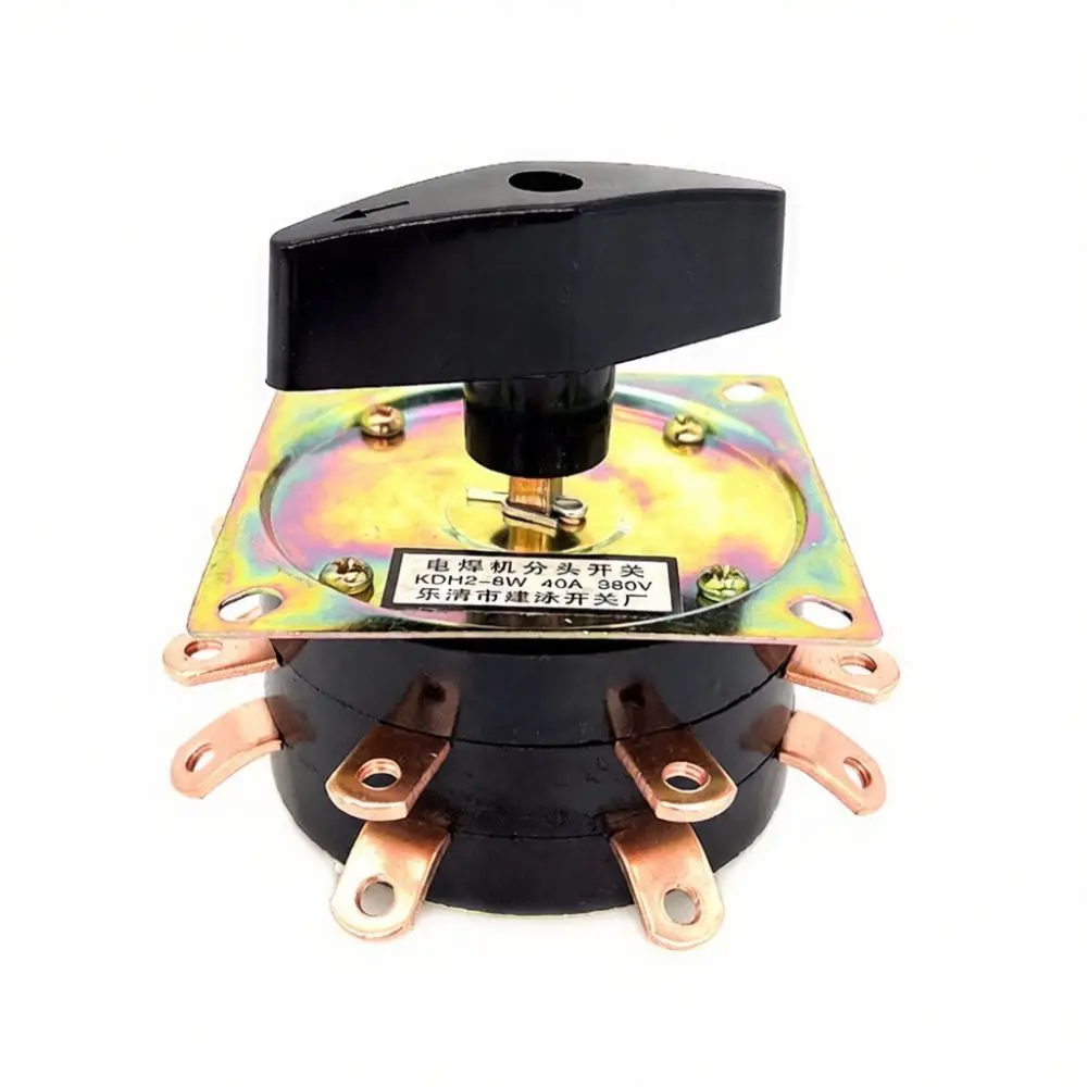 KDH 40A Changeover Switch 380V Industrial Welding Machine Power Selector Copper Contact Electrical Terminal Control Tool Gear