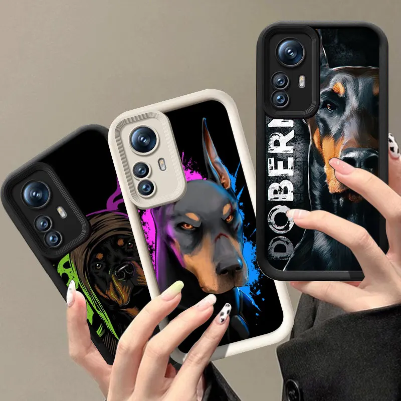 Animal Doberman Dog Sky Eye Stairs Soft Silicone Phone Case For Redmi Note 10 11 11S 12 13 Pro Plus 4G 11T 5G 9S 10S 12S