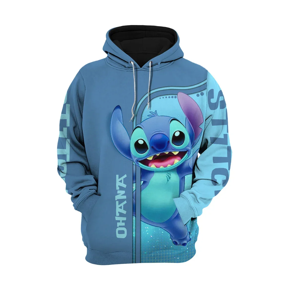 Disney Cute Stitch Hoodie Stitch Ohana Disney Hoodie Zip Hoodie Lilo and Stitch Stylist Unisex Cartoon Graphic Outfits Men Woman