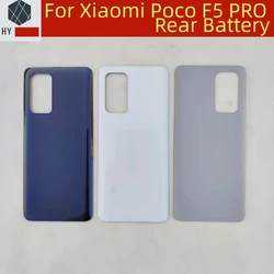 For Xiaomi Poco F5 Pro Glass Battery Cover Back Rear Door Housing Mi F5 pro Battery Back Cover Replacement