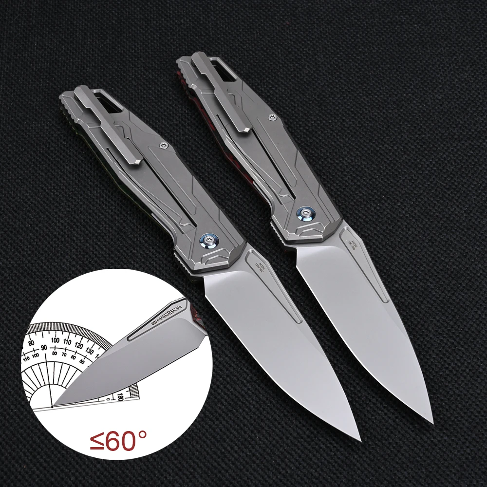 Limited Edition ARKONA Buran Folding Knife M390 Blade Titanium Handle Outdoor EDC Tactics Hunting Equipment Camping Tools