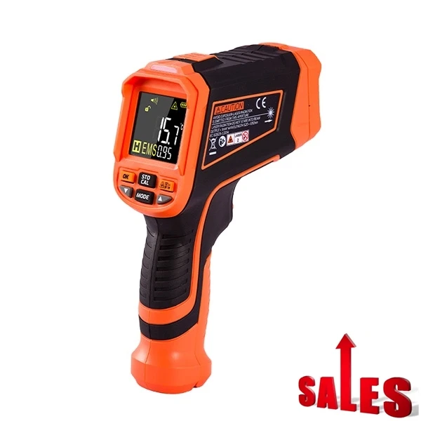 VICTOR 309C VA Color Display Non contact Industrial Thermometer Temperature Gun Meter -32-1680 Celsius 1% Accuracy