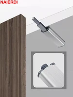 NAIERDI Paquete de 10/20 cierres magnéticos para gabinete, pestillo de puerta de empuje para abrir de acero inoxidable, pestillo de puerta con amortiguador para cajón y armario