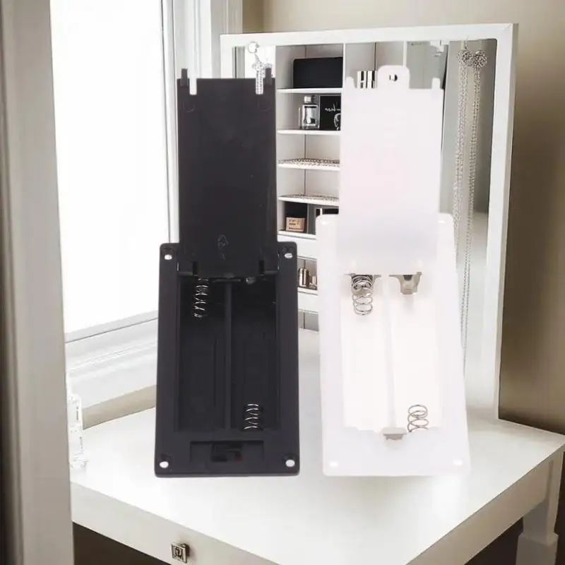 Plastics Battery Shell and 2x3x AAA Rectangular Battery Holder Box with Switch Cover (Package of 1/3)