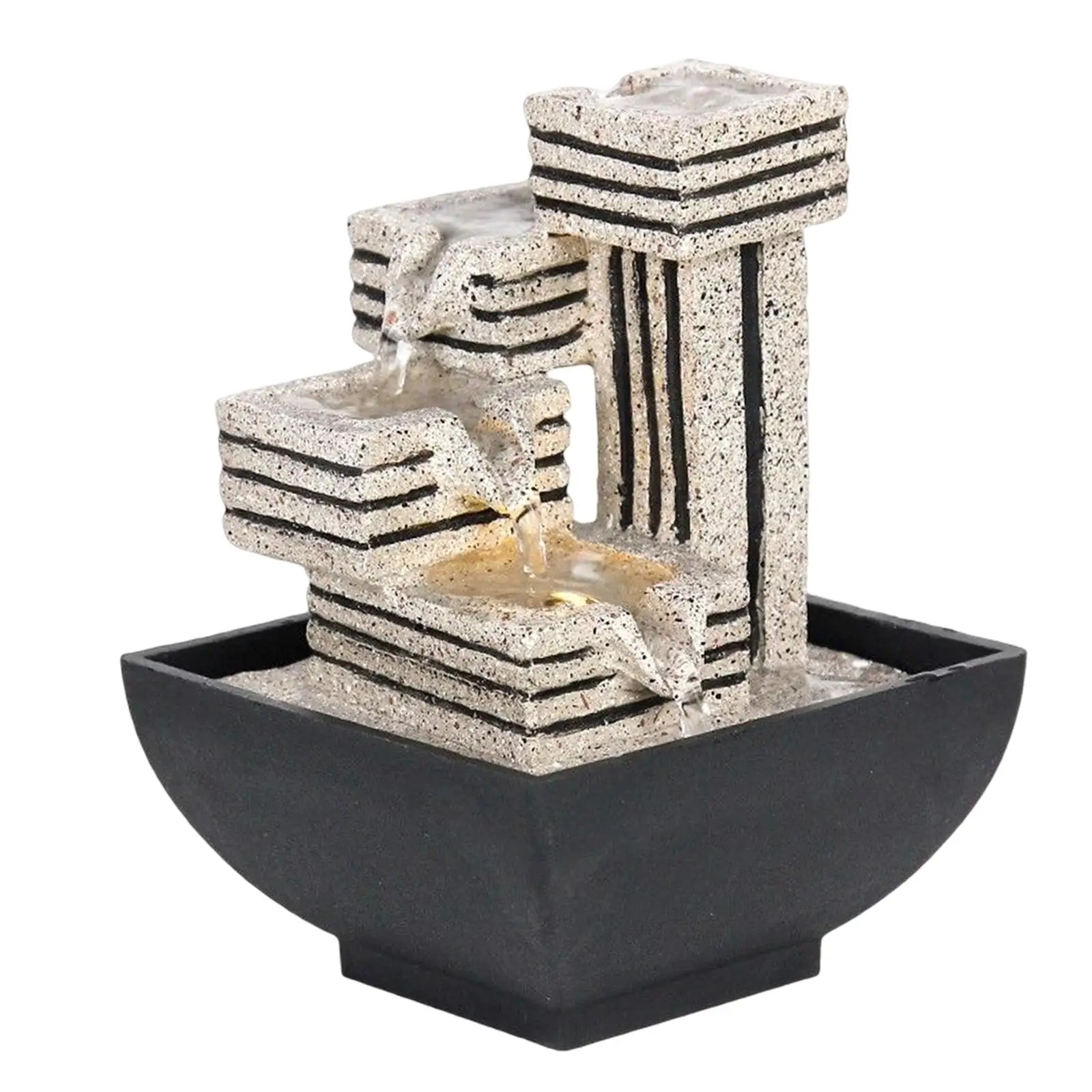 

Tabletop Fountain Flowing Water Fountain for Table Office Living Room