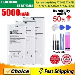 EB-BA710ABA,ABE,Phone Replacement Lithium Battery+Tool,For Samsung Galaxy A7 2016 A710 720 730 A750 A70 71 72 73,5000mAh,3300mAh