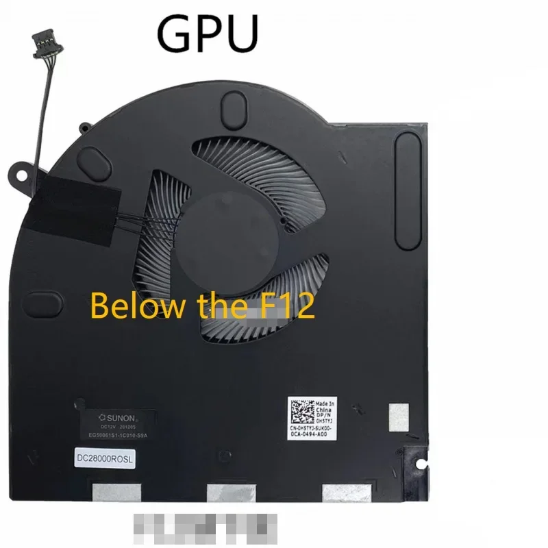 Replacement Laptop CPU GPU Cooling Fan FOR DELL Alienware M17 R3 P45E M17 R17 R4 0CNV63 0H5TYJ