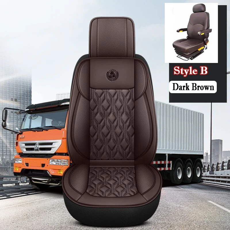 1 Piece Universal Truck Lorry Bus Big Auto Seat Cushion Cover Mat for HOWO Benz Renault DAF IVECO Hino JAC ISUZU SANY MAN SCANIA