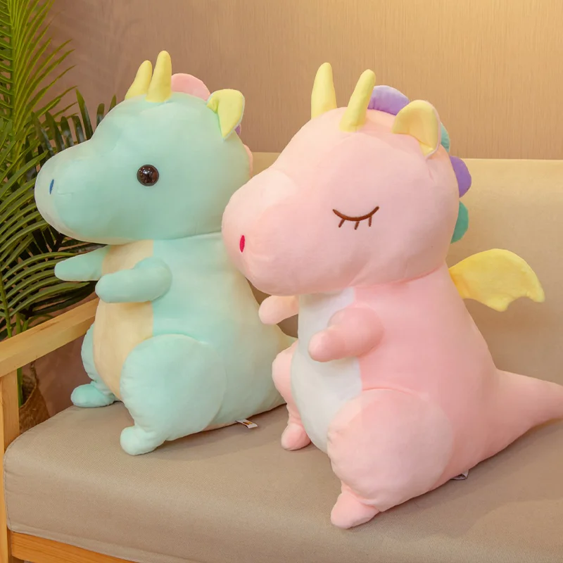 35-55cm Lovely Dreamful Dinosaur Plush Toy Stuffed Animal Doll Soft Cartoon Toys Creative Gift Sofa Pillows